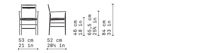 Деревянный стул с подлокотниками Very Wood Lisboa Barrio ARCH-00063743 - Вид №4