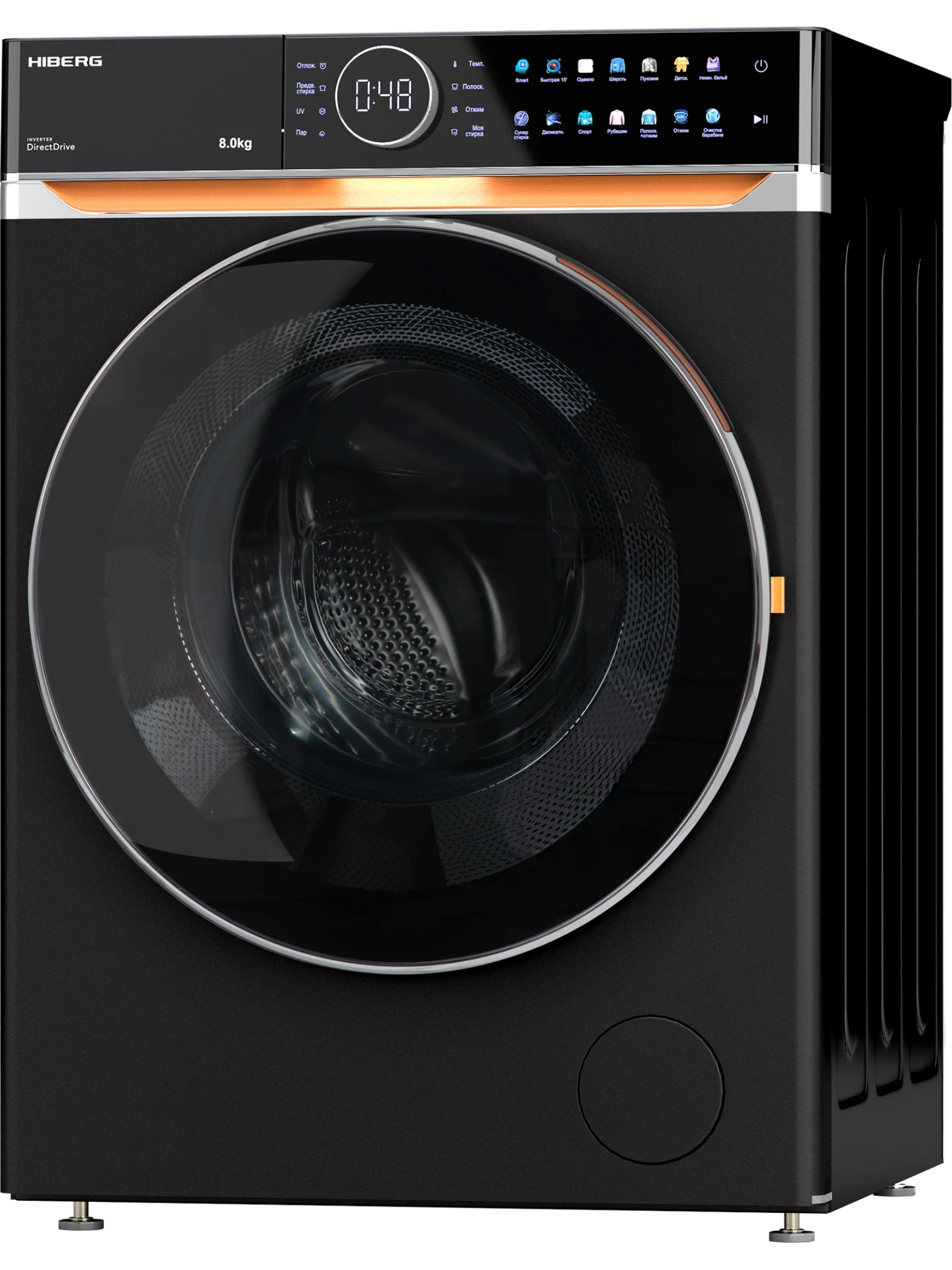 9238398 Стиральная машина HIBERG i-DDQ10 - 814 B черный STDN-0044968 - Вид №2
