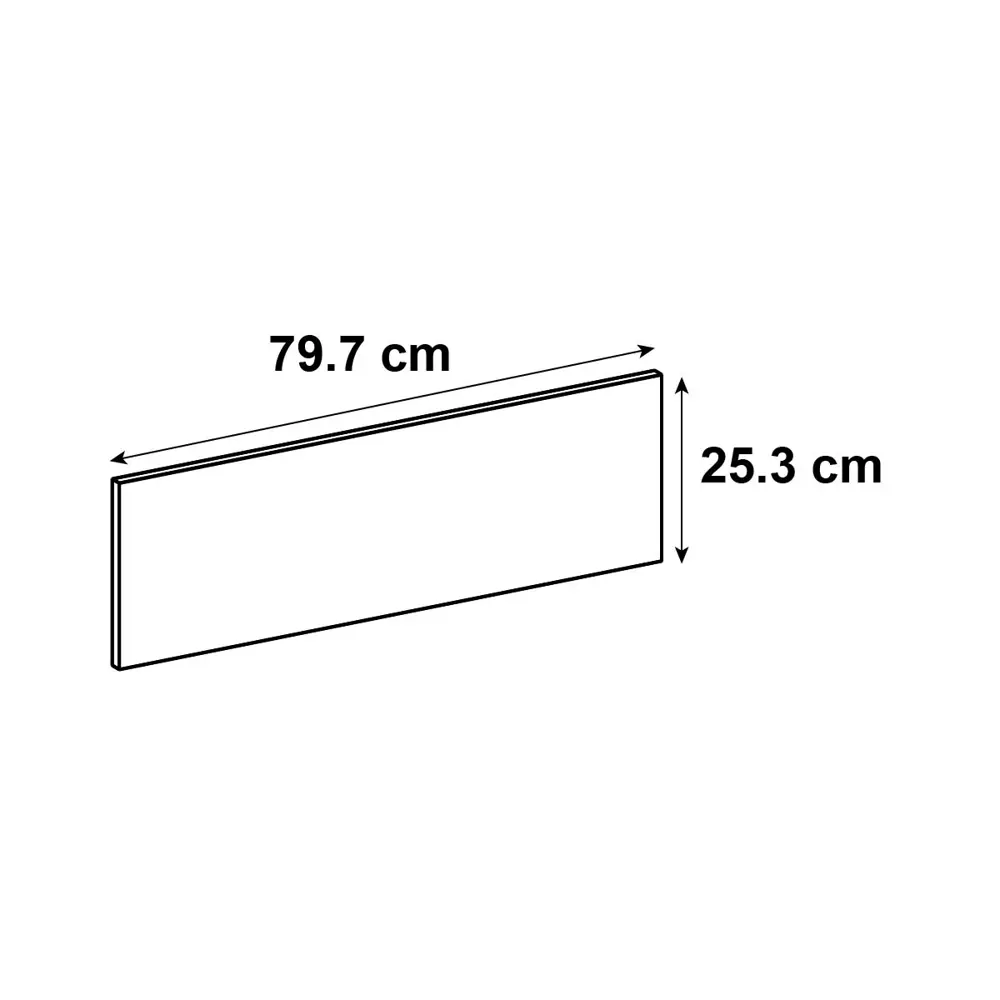 Фасад для кухонного ящика Фатеж 79.7x25.3 см Delinia ID ЛДСП цвет белый STLM-2186299 - Вид №7