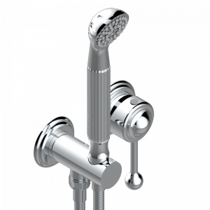 U5J-6561B Trim only for wall mixer with complete handshower on hook Thg-paris Rose Хром