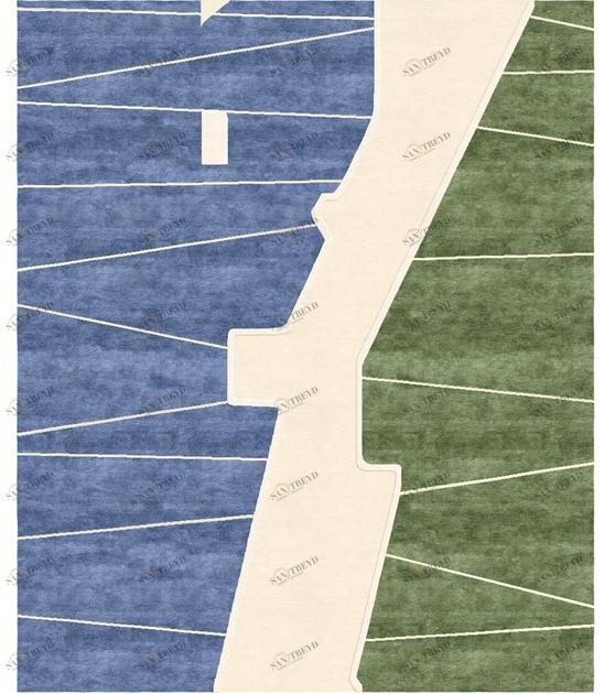 Tapis Rouge Прямоугольный коврик ручной работы Ambiance Tr1433