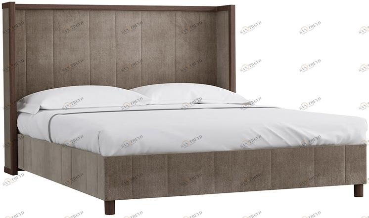 30730 Кровать с ортопедическим основанием и ящиком 1.8 Модерн Серебряный дождь R-HOME 40172037H_GSD