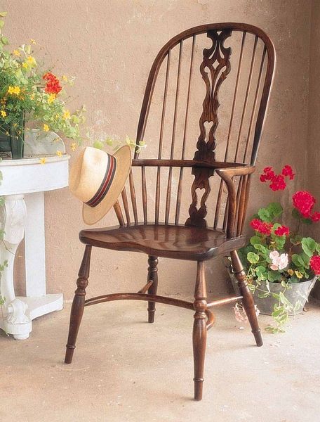 G121 Виндзорское кресло с высокой спинкой ijlbrown  - Вид №1