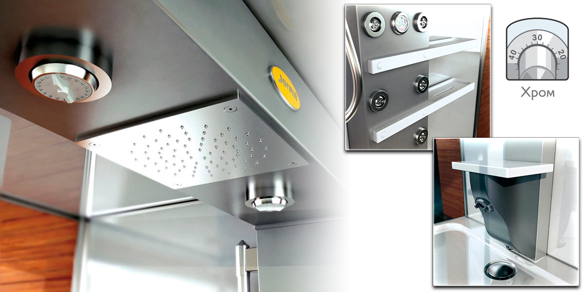 Душевая кабина Mynima 120 TT 9447-982A Dx Jacuzzi 9447982ADX - Вид №1