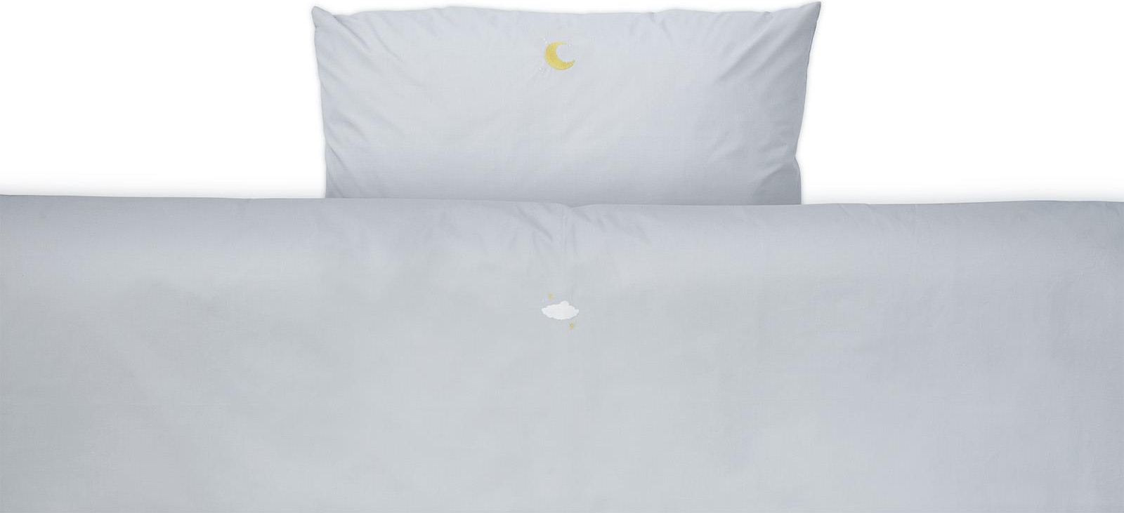 310534 Snooze Постельное белье 140x200 Dreamy Moon Cloudy Grey Normann Copenhagen  - Вид №1