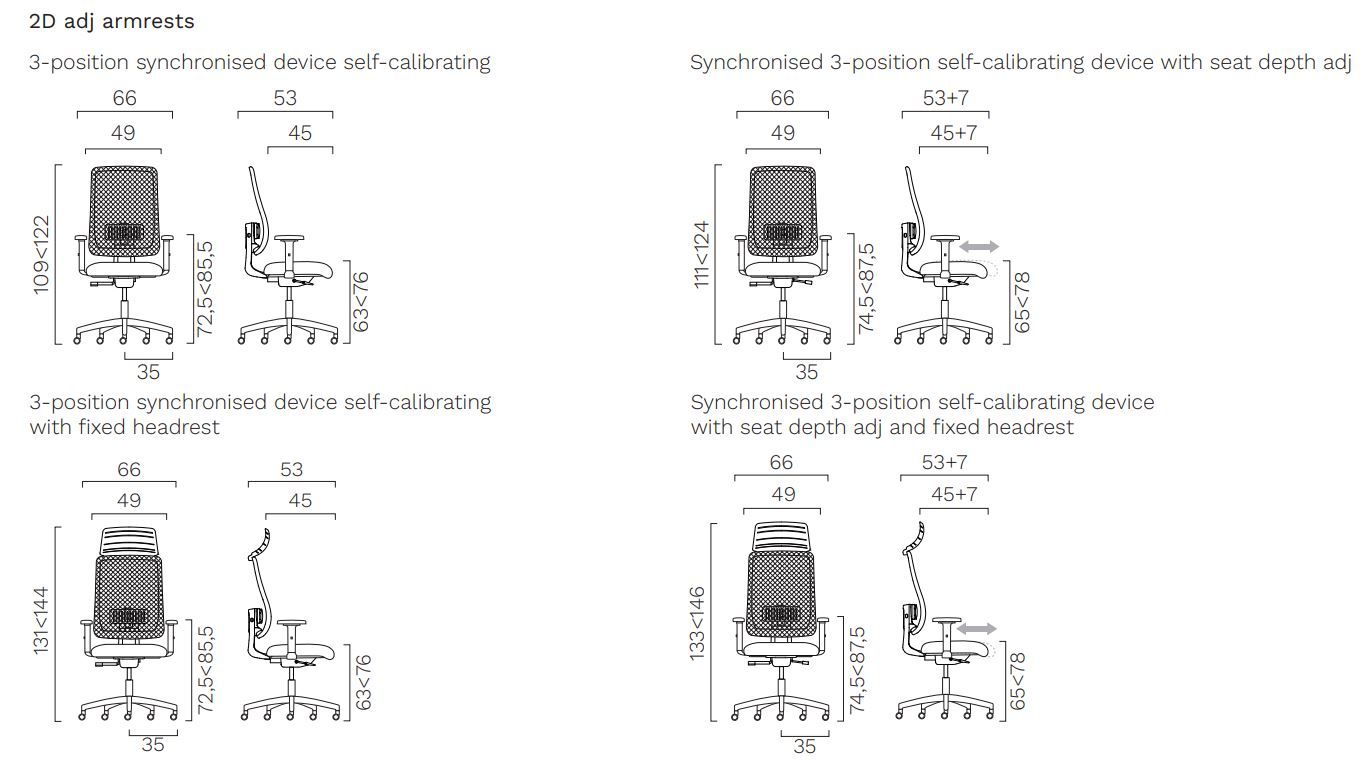 Тканевый поворотный офисный стул с подголовником FREZZA Дензел ARCH-00071306 - Вид №7