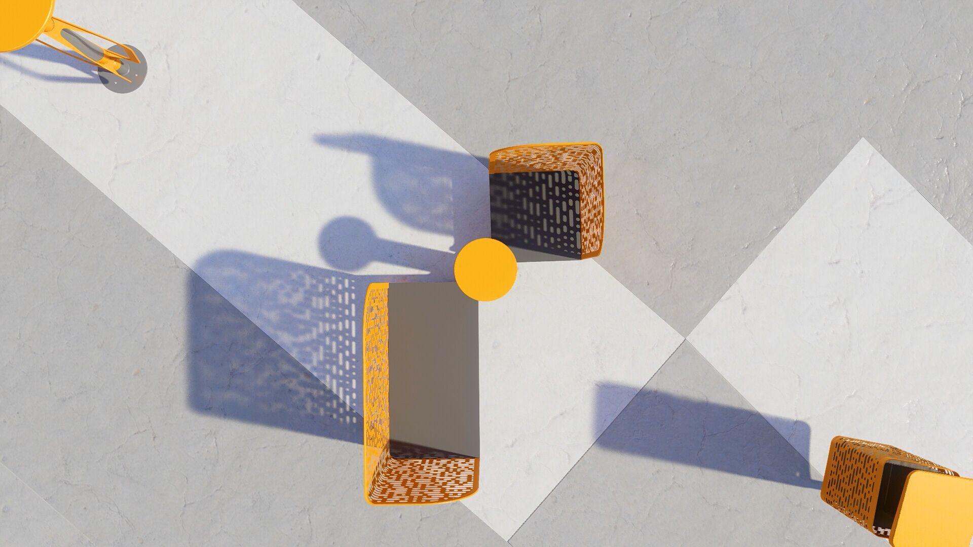 Стальная поворотная скамья со спинкой CITYSì Pivot ARCH-00061596 - Вид №9