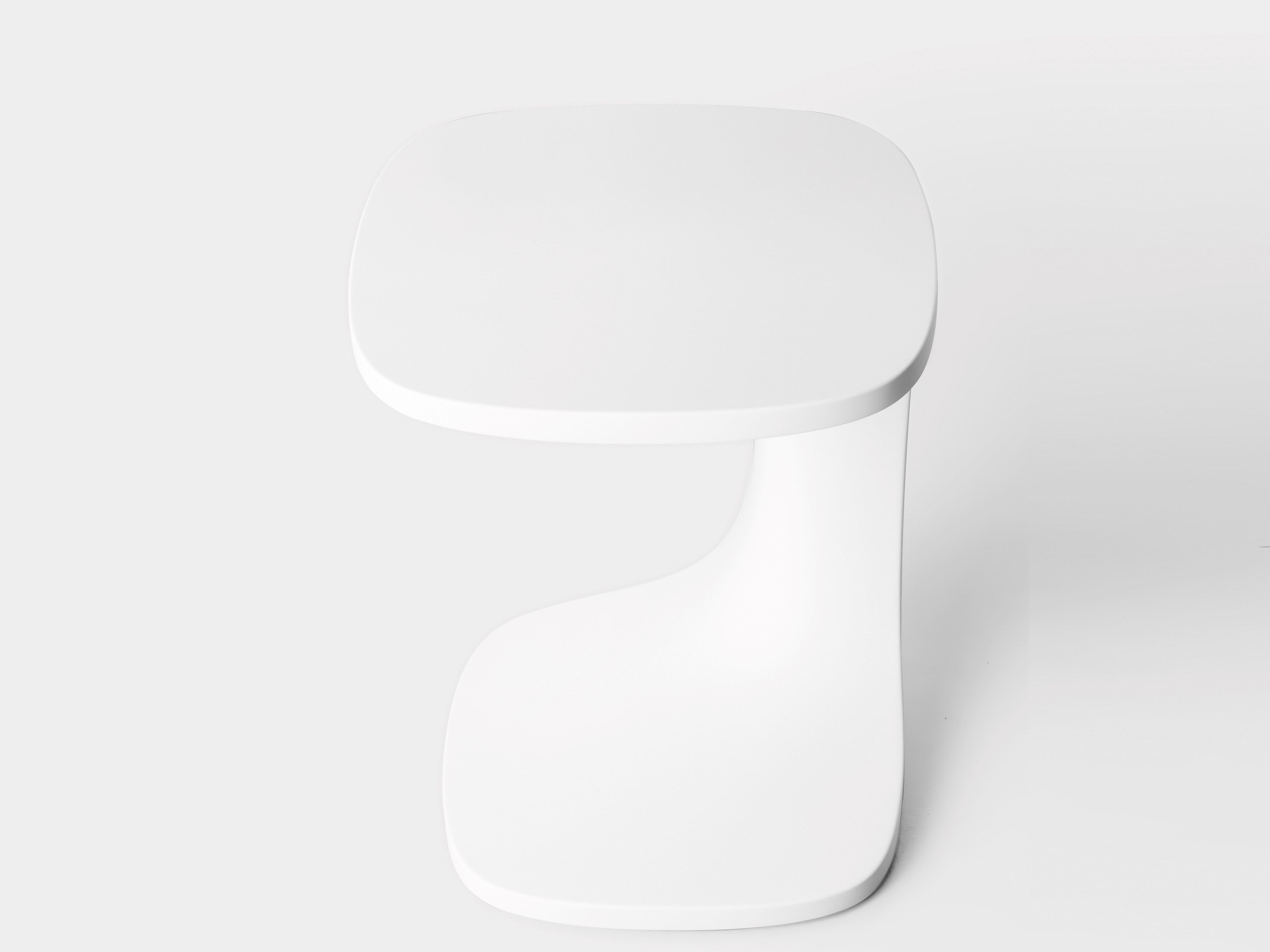 Пластиковый квадратный журнальный столик Kristalia шрифт ARCH-00075641