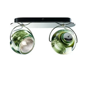 Светильник настенно-потолочный зеленый Fabbian D57G2343 FABBIAN  00-3882553 Зеленый