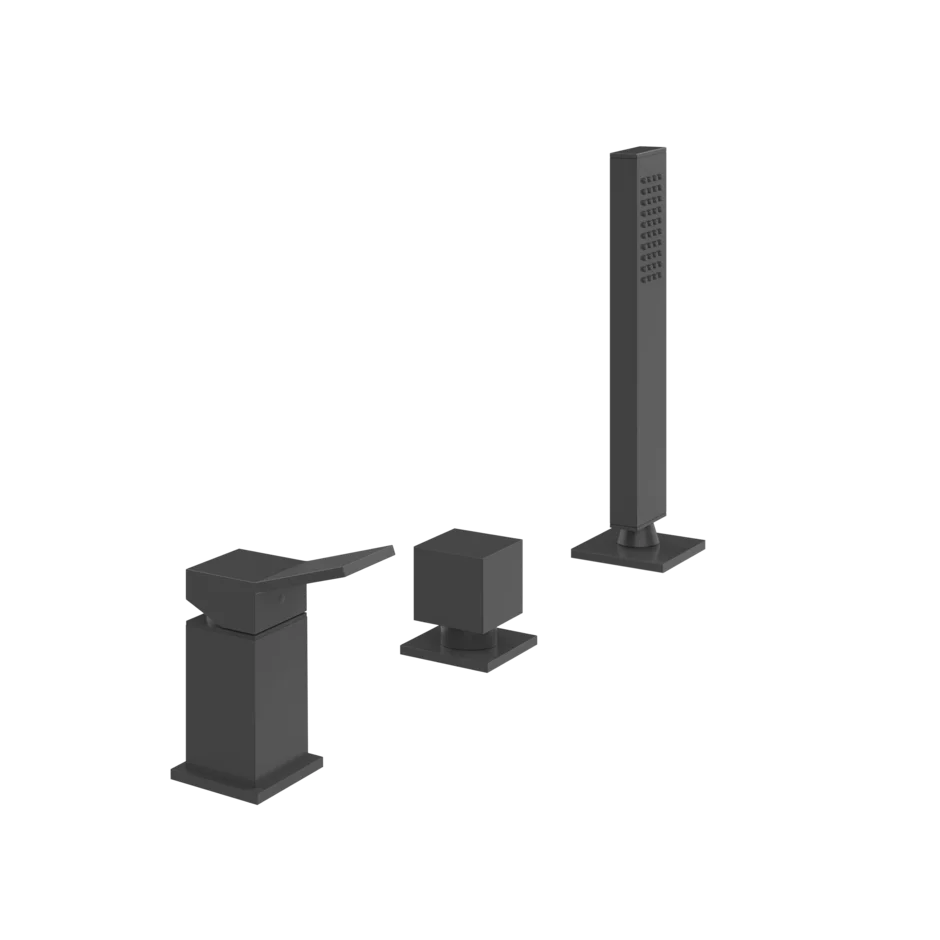 Смеситель для ванны 53043 299 Gessi Rettangolo k МАТОВО-ЧЕРНЫЙ 53043299