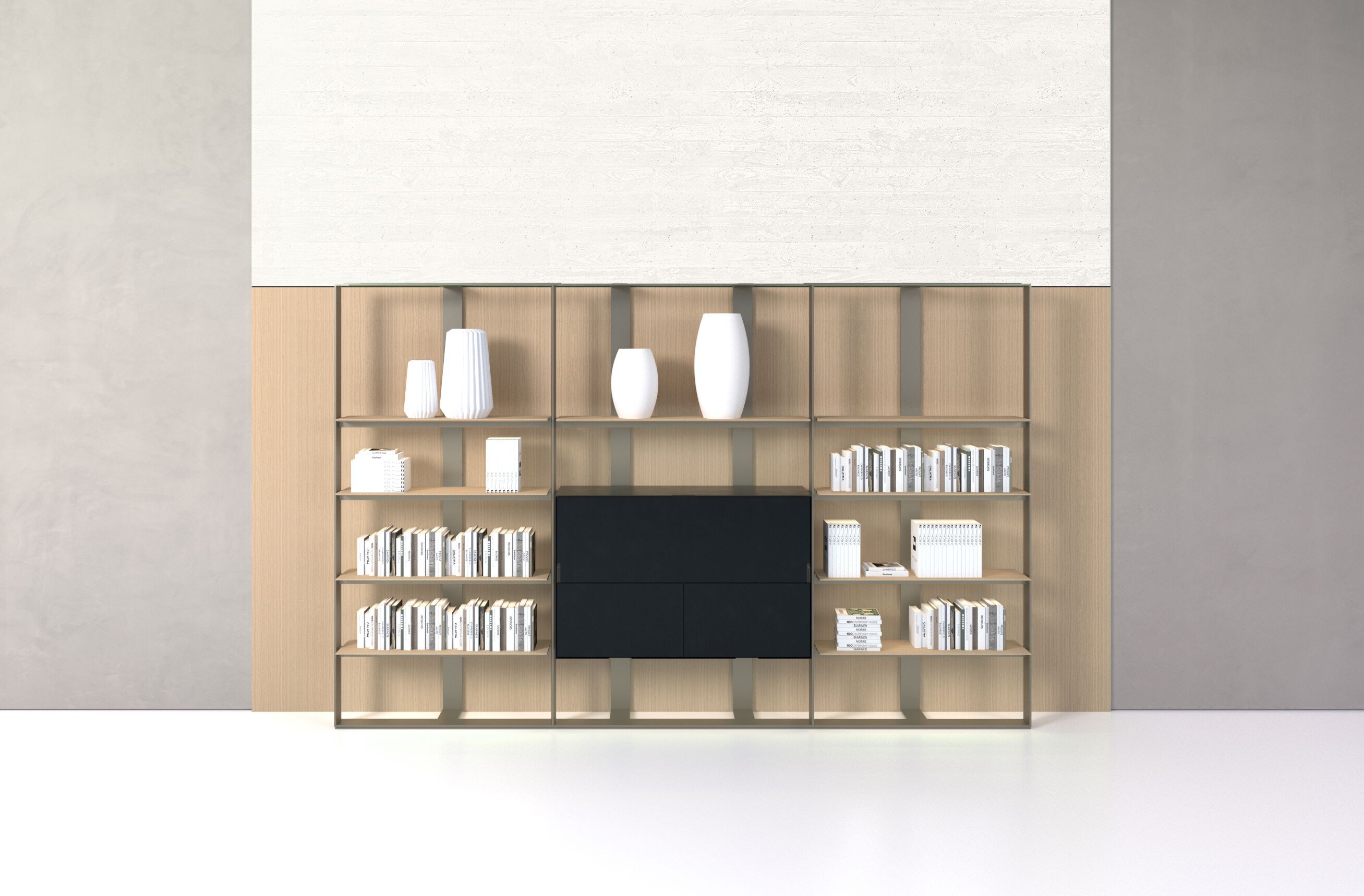 Экструдированный алюминиевый книжный шкаф B&B Italia FLAT.C FRAME ARCH-00061922 - Вид №3