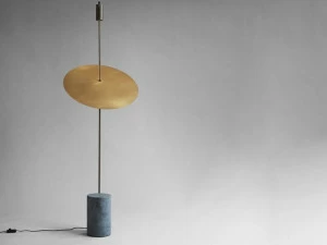 101 Copenhagen Торшер с мраморным основанием и латунным абажуром  111105