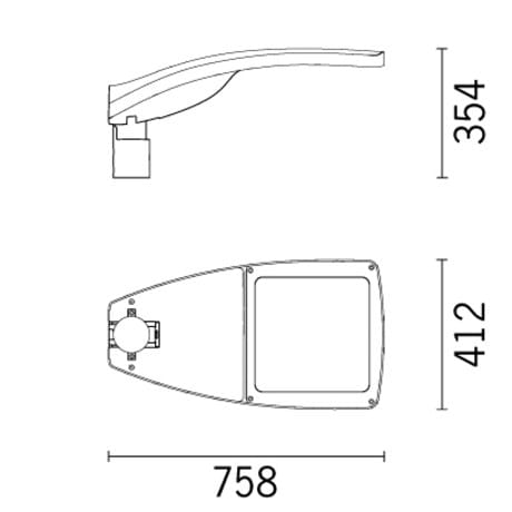 Настенный алюминиевый светодиодный уличный фонарь iGuzzini ARCH-00083617 - Вид №2