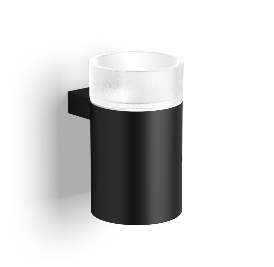 28011B-BP Стакан подвесной цвет черный матовый LANGBERGER Accessories, BLACK EDITION - Вид №1