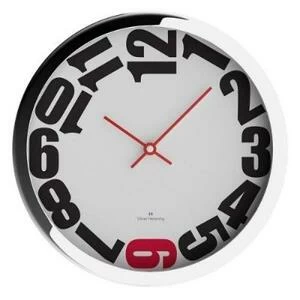 Настенные часы Duplex, Ø30 см, белые, W303S20WR