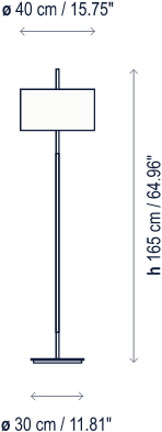 BOVER Торшер с прямым и отраженным светом Danona sun-id-1403152 - Вид №2