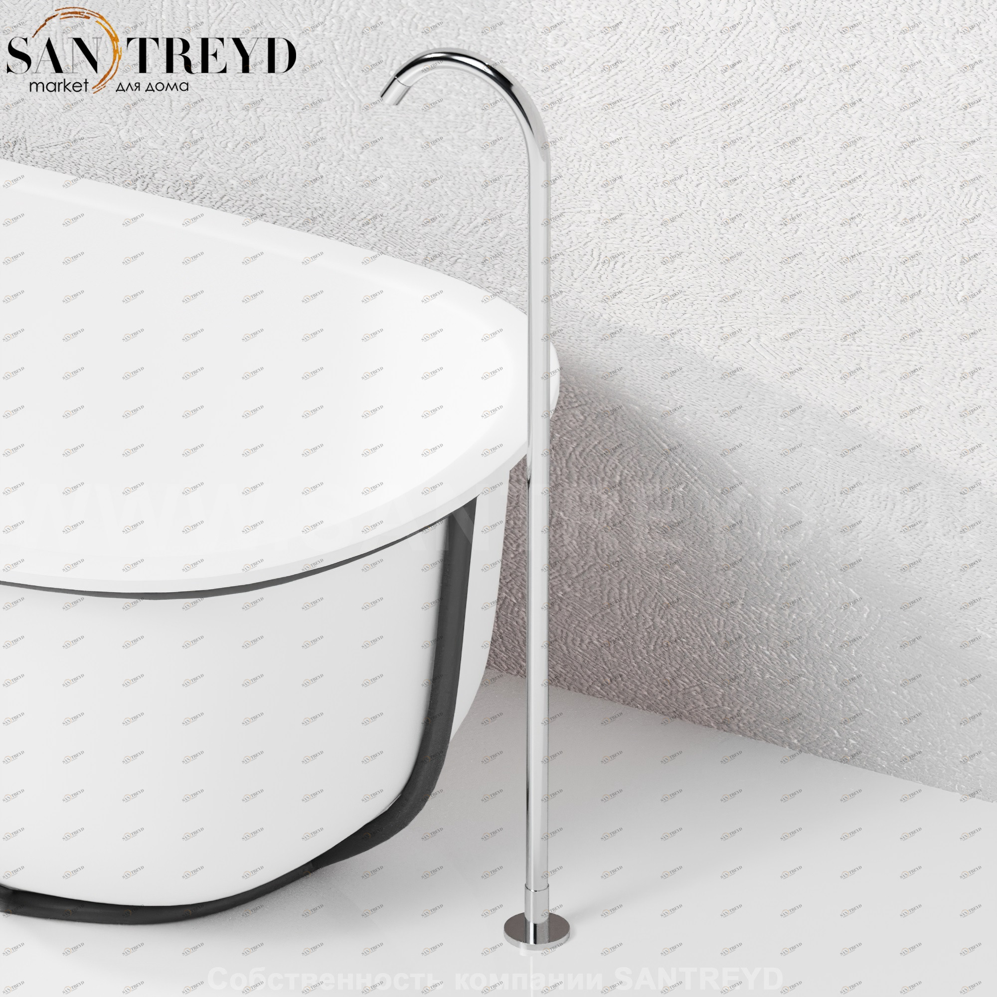 Смеситель ARUB1410000S FEZ 2 для ванны хромированный Agape