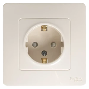 Розетка встраиваемая Systeme Electric Blanca с заземлением со шторками 16 А цвет бежевый 84500050 STLM-2174058