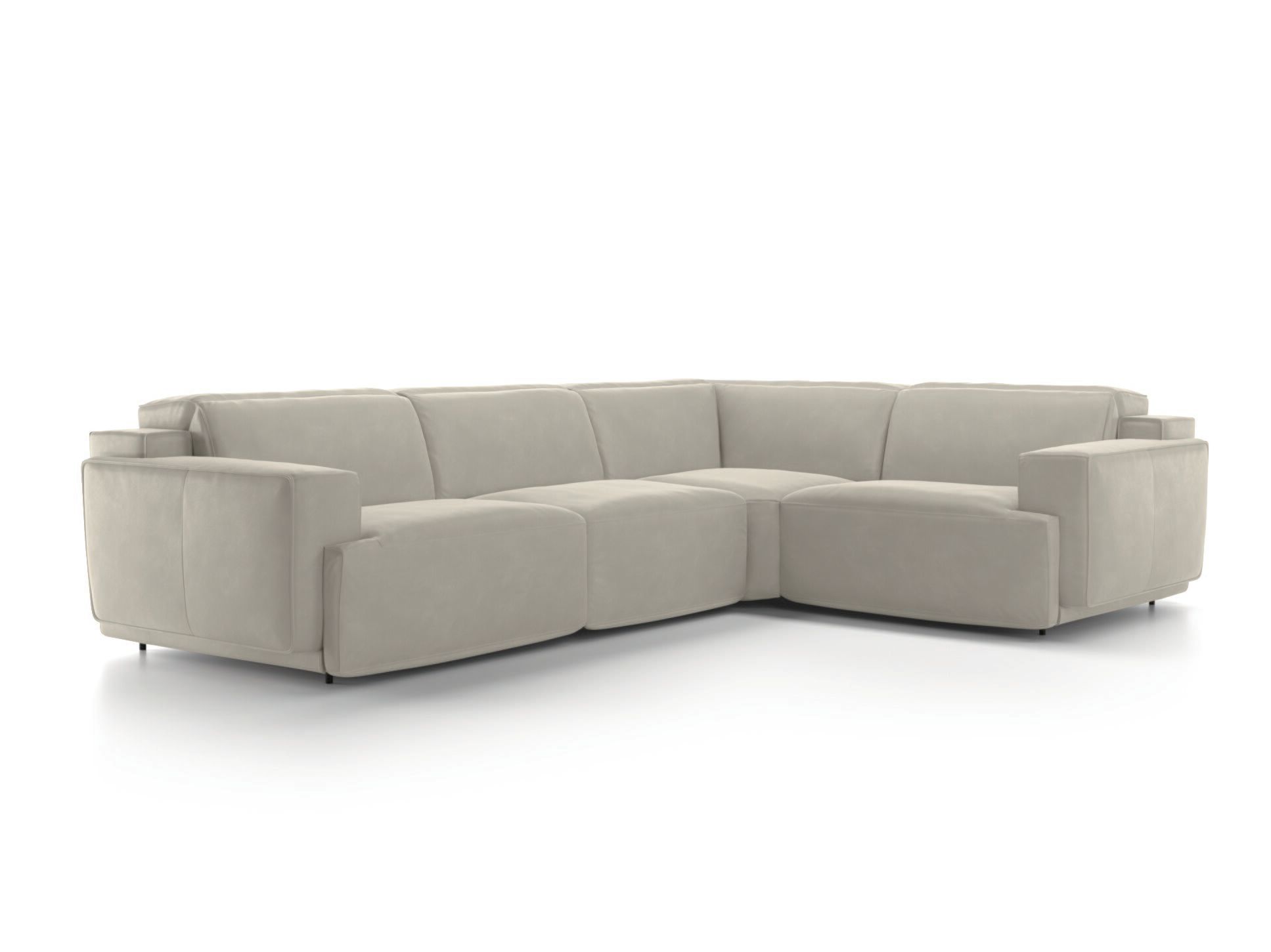 Кожаный угловой диван с откидной спинкой Natuzzi Italia IAGO ARCH-00153082 - Вид №8