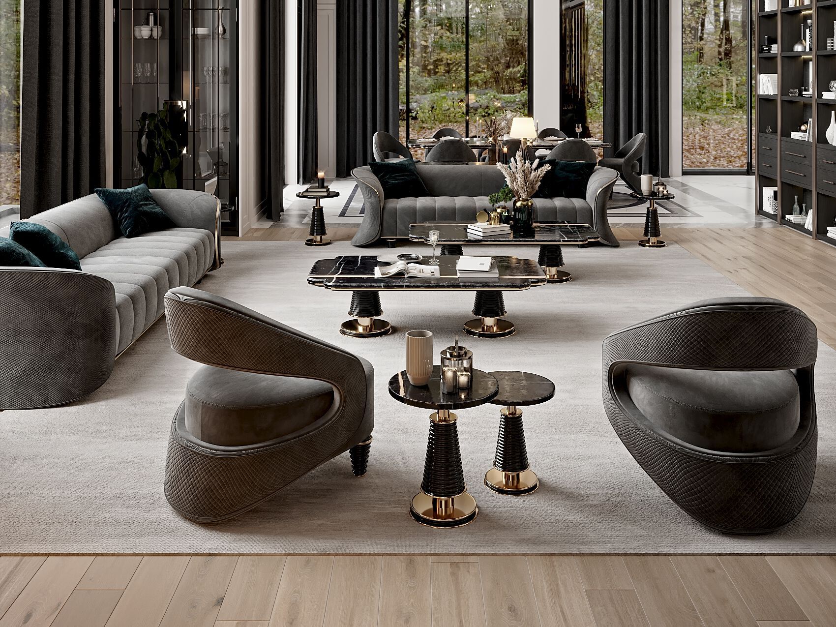 Тканевое кресло с подлокотниками Zebrano Quintus ARCH-00094422 - Вид №3