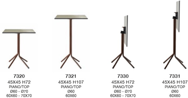 XLINE Стол / основание стола  7330  - Вид №1