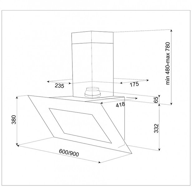 1118362 Вытяжка Teka DVT 650 White Испания  - Вид №1