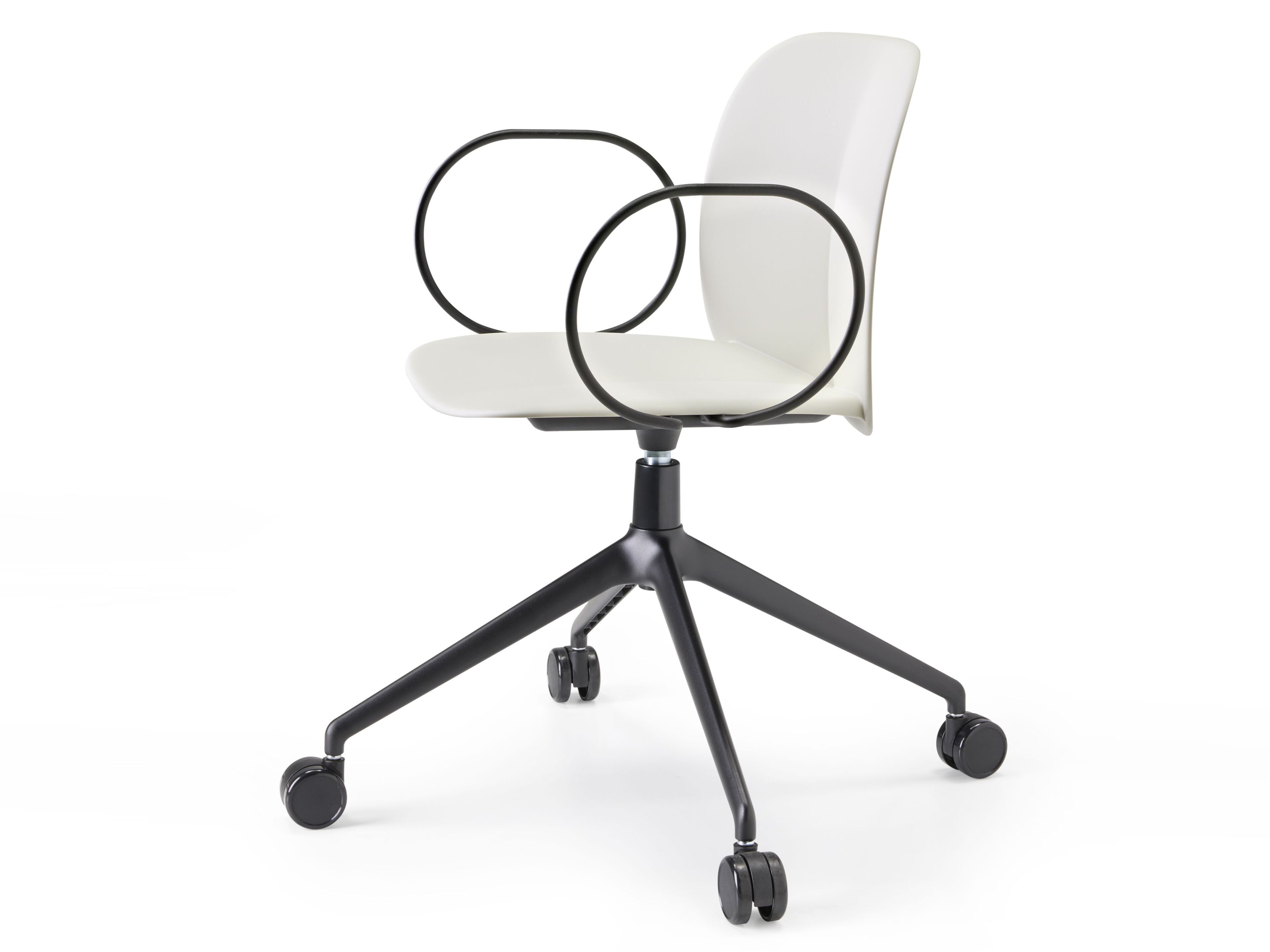 Стул инженерного пластика с колесами с подлокотниками S-CAB Mentha ARCH-00123988 - Вид №1