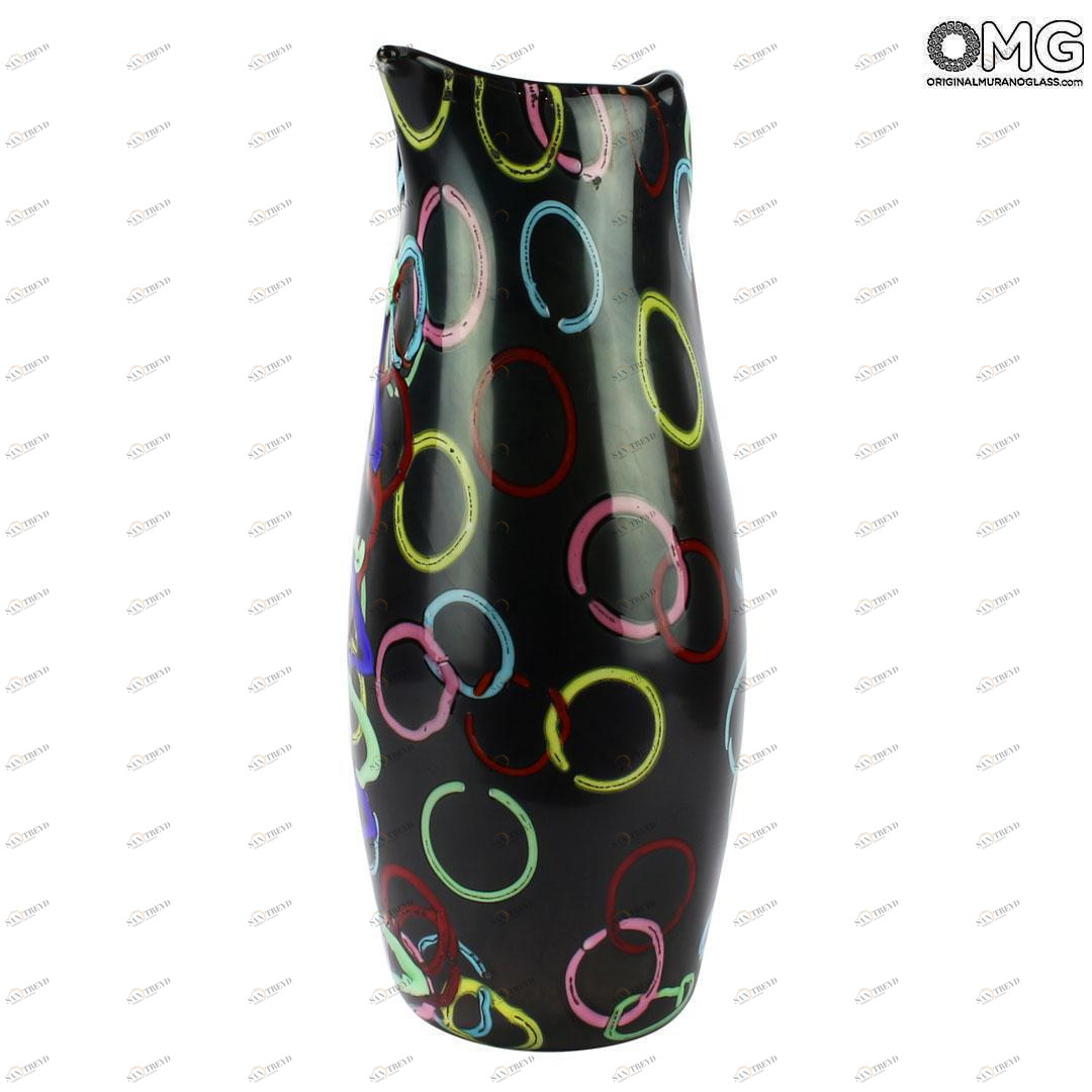 4741 ORIGINALMURANOGLASS Ваза Баттерфлай - Афро Челотто - муранское стекло OMG 10 см 