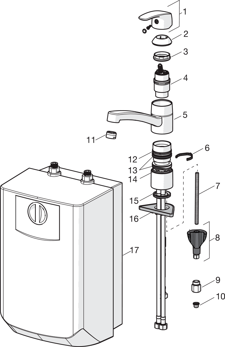 Oras 1023F Кухонный смеситель для дачи 1023F Safira Хром  - Вид №4