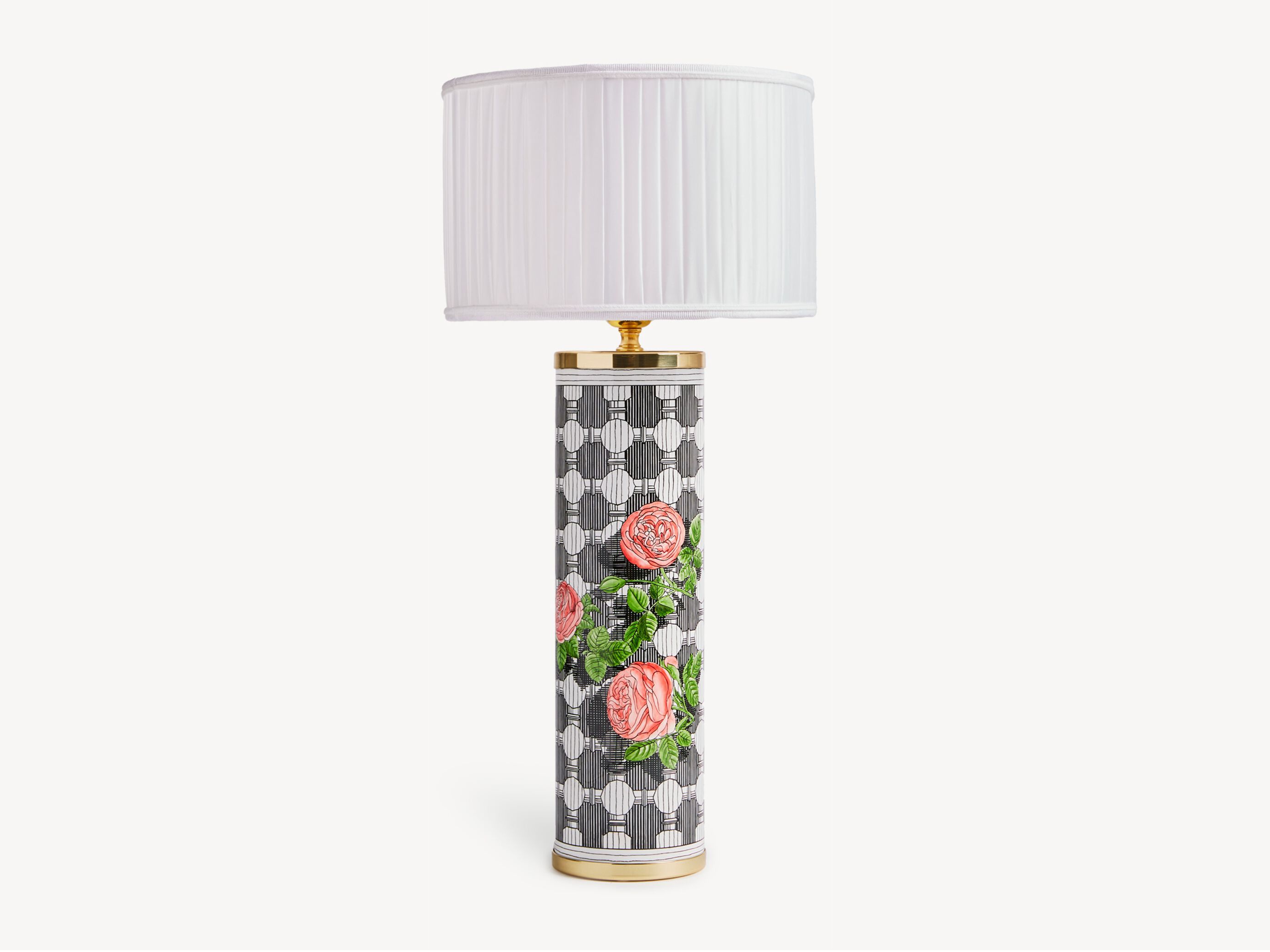 Металлическая настольная лампа Fornasetti Musciarabia con rose ARCH-00096460