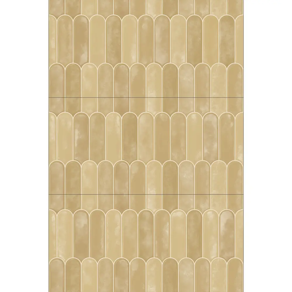 Настенная плитка Azori Salieri Caramel 31.5x63 см 1.79 м² глянцевая цвет бежевый STLM-2057469 - Вид №2