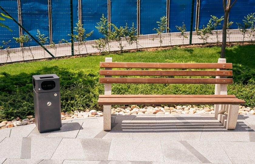 ENCHO ENCHEV - ETE Урна для мусора металлическая с крышкой для улицы sun-id-1405098 - Вид №10