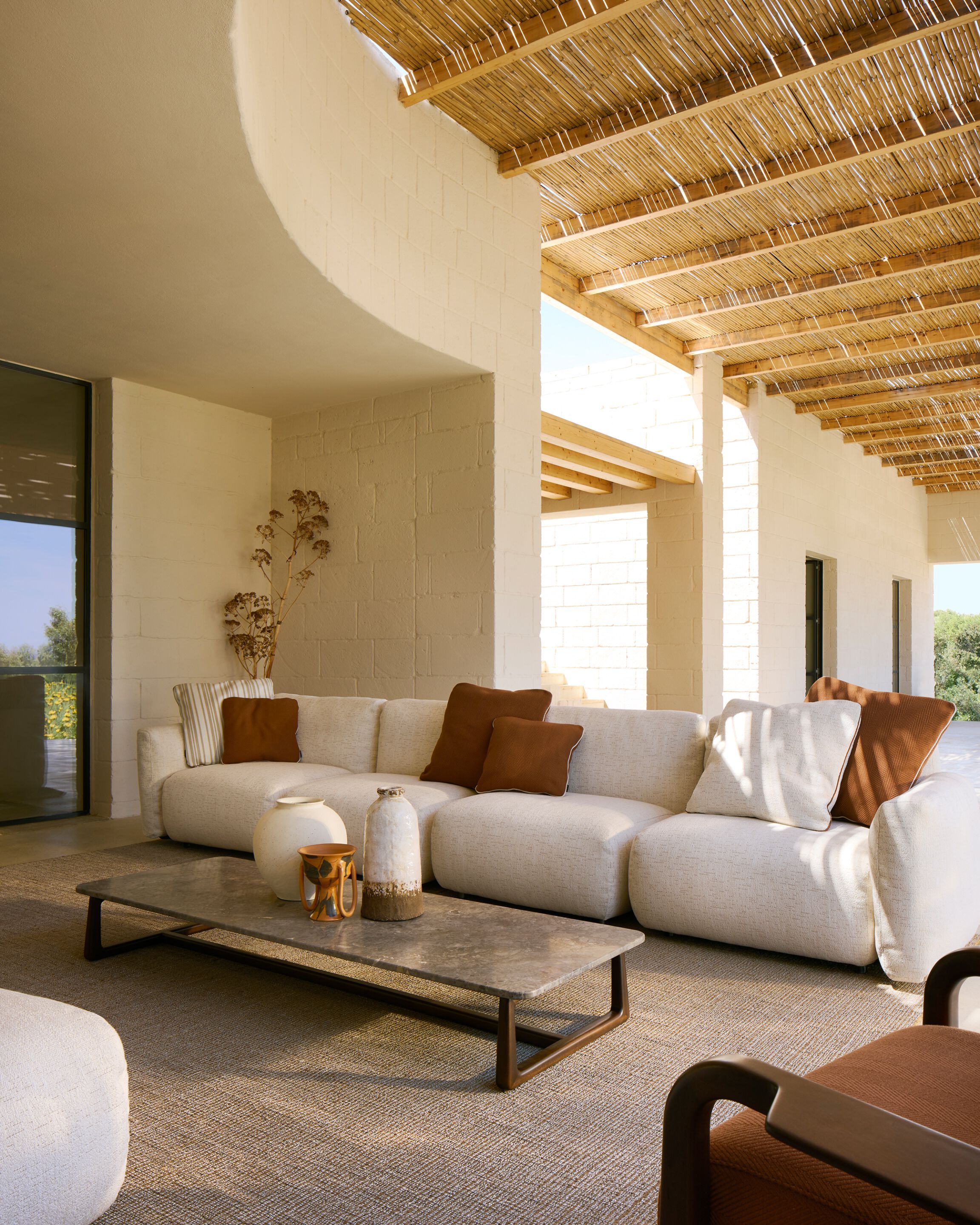 Тканевый модульный садовый диван Exteta Loro Piana Interiors, Стулья Delight от Exteta ARCH-00088589 - Вид №14