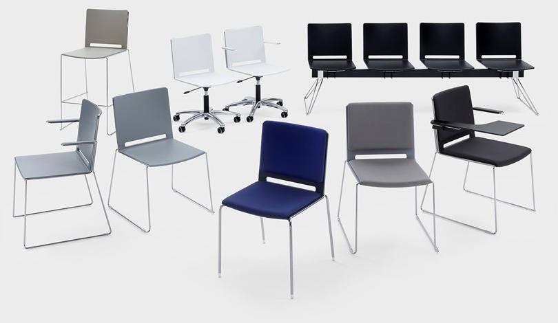 Viganò Штабелируемый пластиковый стул для залов ожидания Daisy sun-id-1399817 - Вид №2