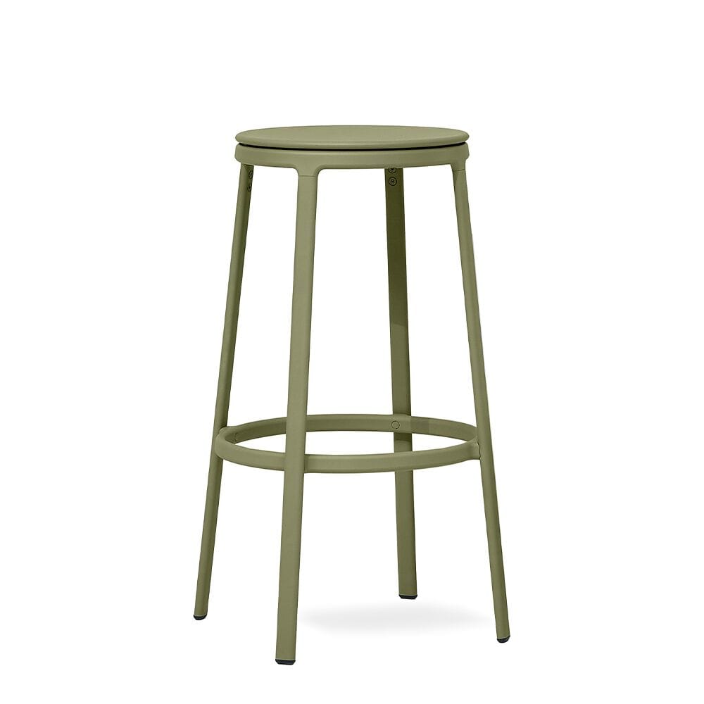 Высокий стальной табурет с подставкой для ног Infiniti ARCH-00130413 - Вид №8