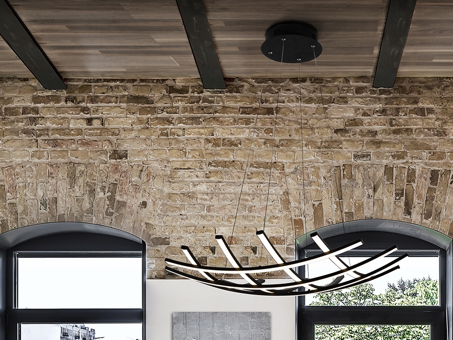 108977 Подвесной светильник 78Ø черный Schuller Trama II  - Вид №2