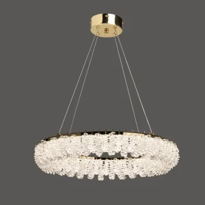 DE CITY Орион — светодиодная люстра с регулировкой света и хрустальным плафоном 89398730