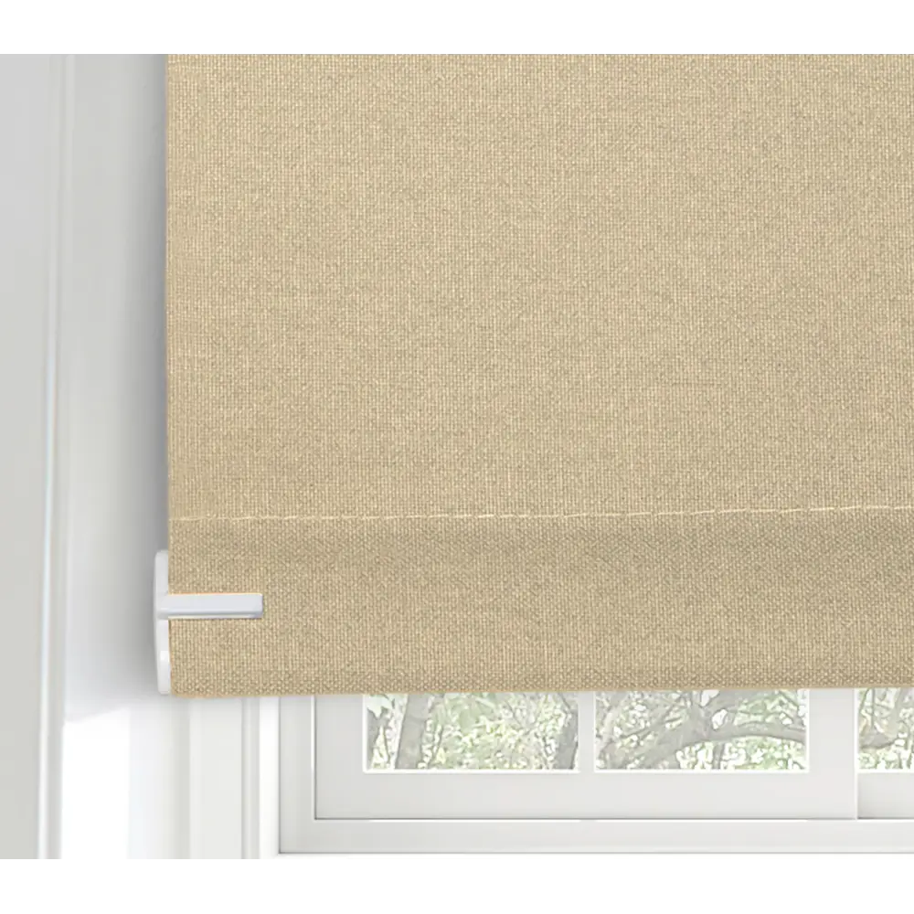 Рулонная штора KREAFORTA Karelia с полным затемнением в бежевом цвете 89390201 STLM-1576057 - Вид №6