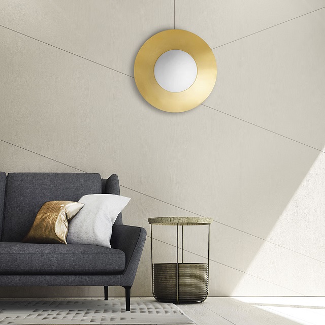 Miloox 1744.91 Настенный светильник с матовый латунный каркасом HAT. - Вид №1