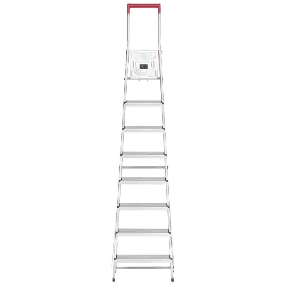 Стремянка алюминиевая с крючком Hailo 8 ступеней Santreyd STLM-2099230 - Вид №1