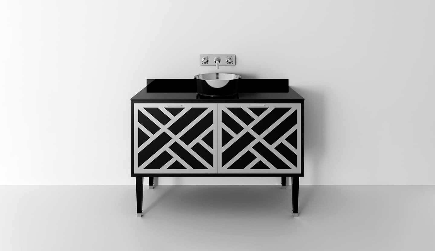 Деревянный шкаф для раковины с выдвижными ящиками Park Avenue CORA 2A ARCH-00067150 - Вид №3