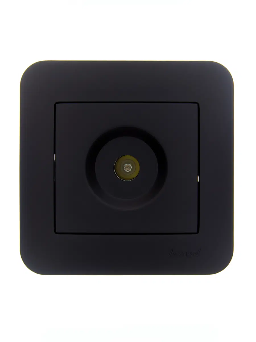 ASTI Розетка ТВ оконечная чёрный бархат LEZARD 7081-4242-130