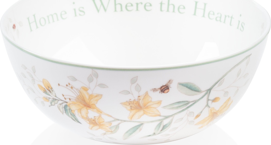 10554184 Lenox Салатник Lenox "Бабочки на лугу" 18см Фарфор 