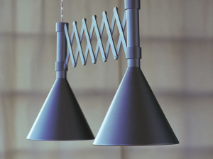 Алюминиевый подвесной светильник