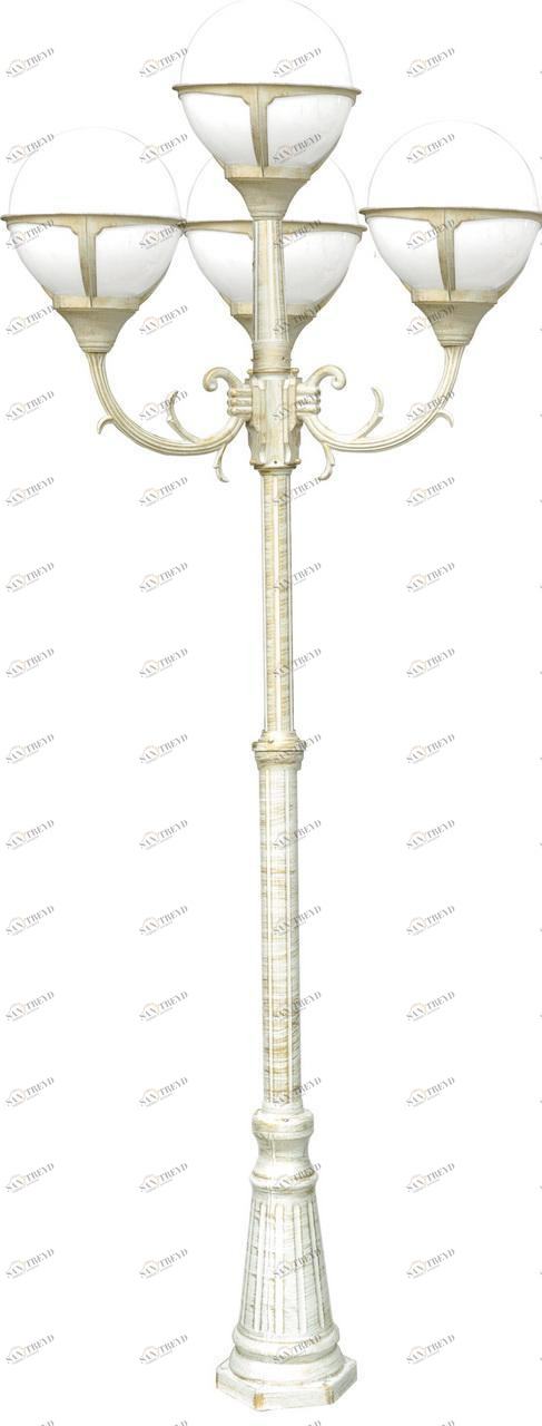 Садово-парковый светильник Arte Lamp Monaco A1497PA-4WG ARTE LAMP ФОНАРЬ 268782 Белый 