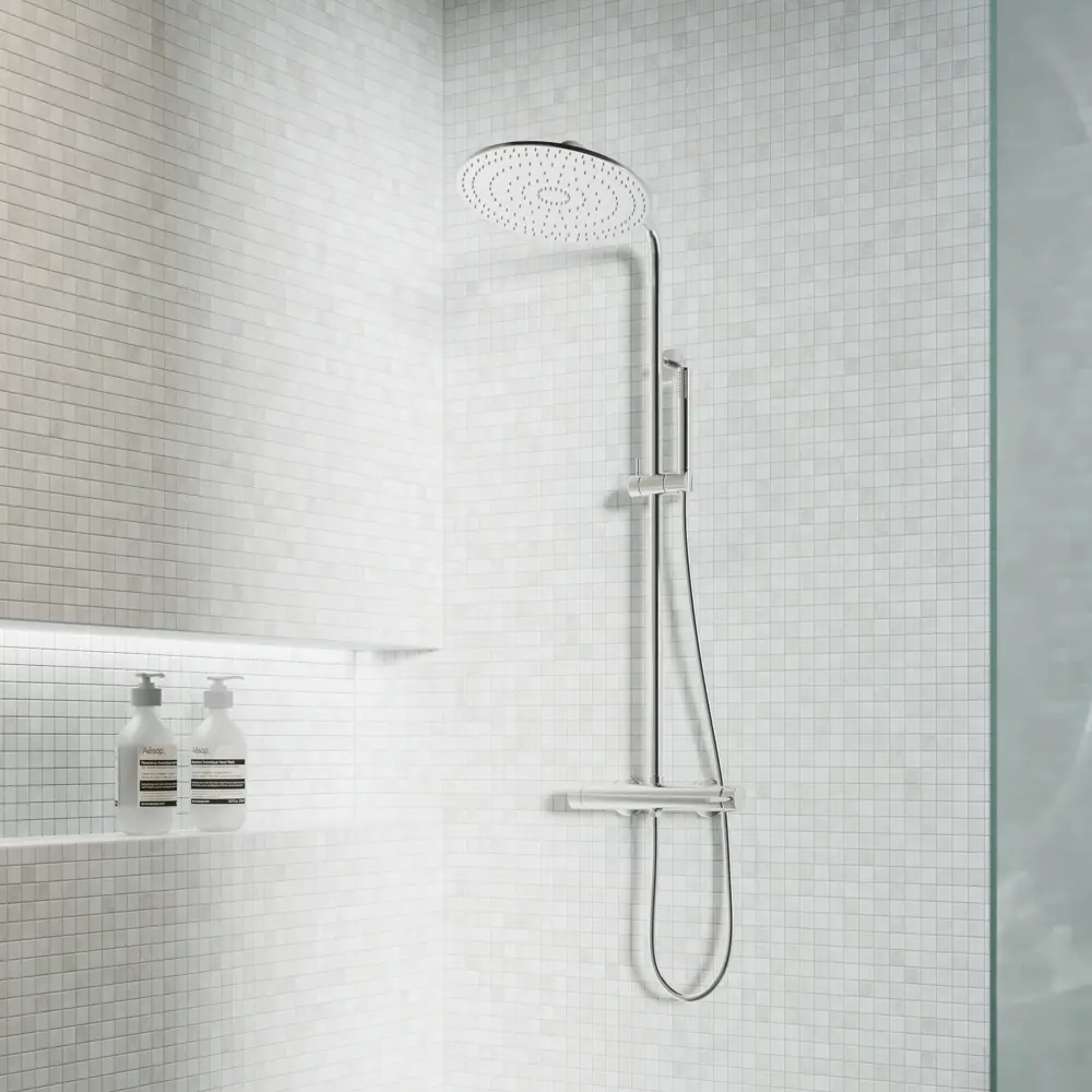 Мозаика Marble Grey Antislip стекломасса 31.1x5.3 см цвет бежевый Santreyd Мозаика Onix STLM-2156850 - Вид №5