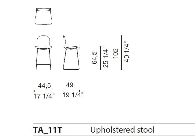 Штабелируемый мягкий стул из кожи или ткани CAPPELLINI Тейт ARCH-00100014 - Вид №5
