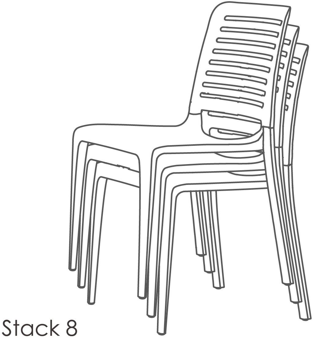 Ezpeleta Штабелируемый садовый стул из полипропилена  Ms-par00  - Вид №5