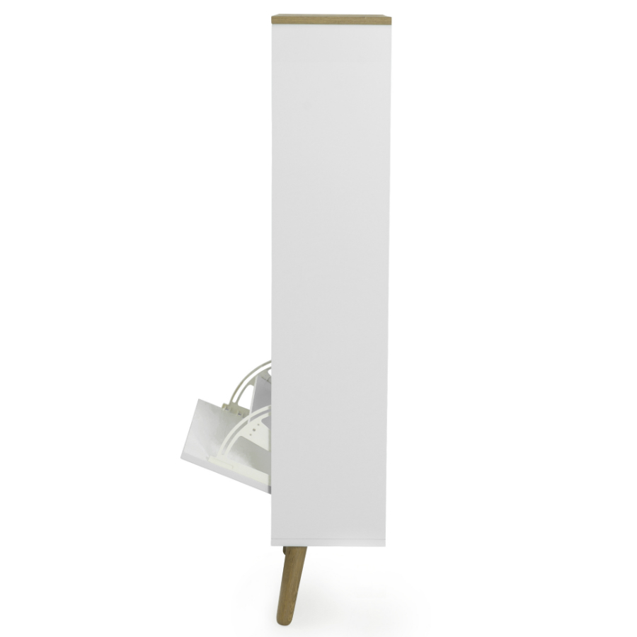 Шкаф для обуви Tenzo Dot, 128х57,5х24 см, дуб, белый 1657454 - Вид №5