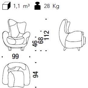 Moroso Кресло с подлокотниками Los muebles amorosos sun-id-1490618 - Вид №13